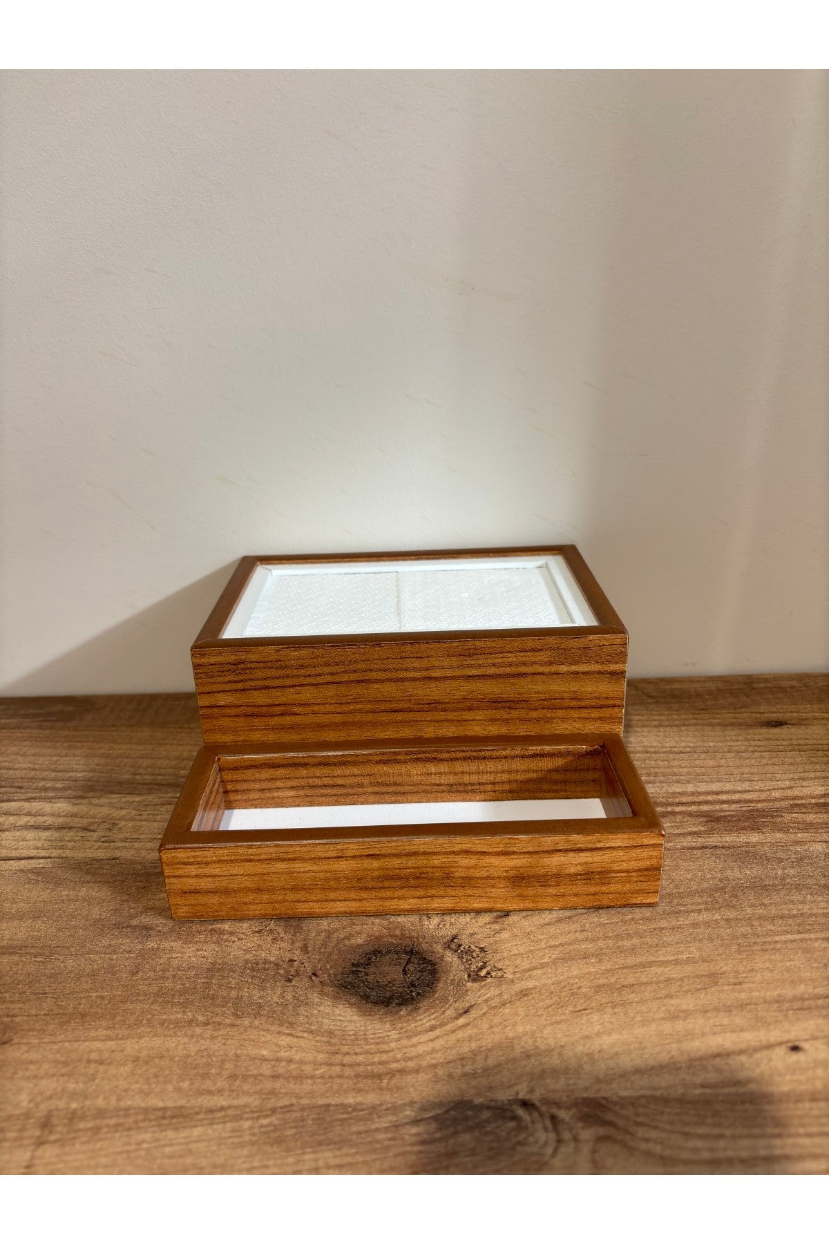 Baharatlık Bölmeli Ahşap Masaüstü Peçetelik Restaurant Dispenser - Mimoza Store
